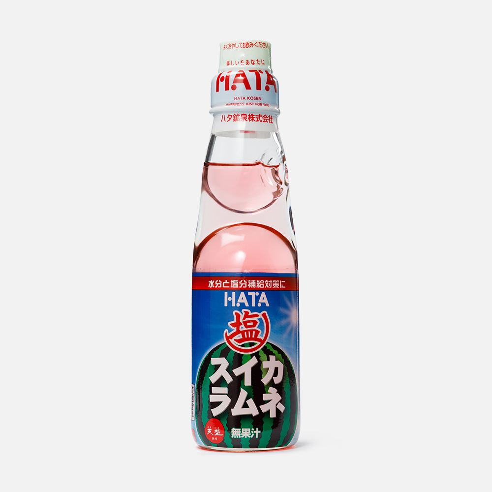 Напиток Hata Kousen Ramune, арбуз, с газом, 0,2 л