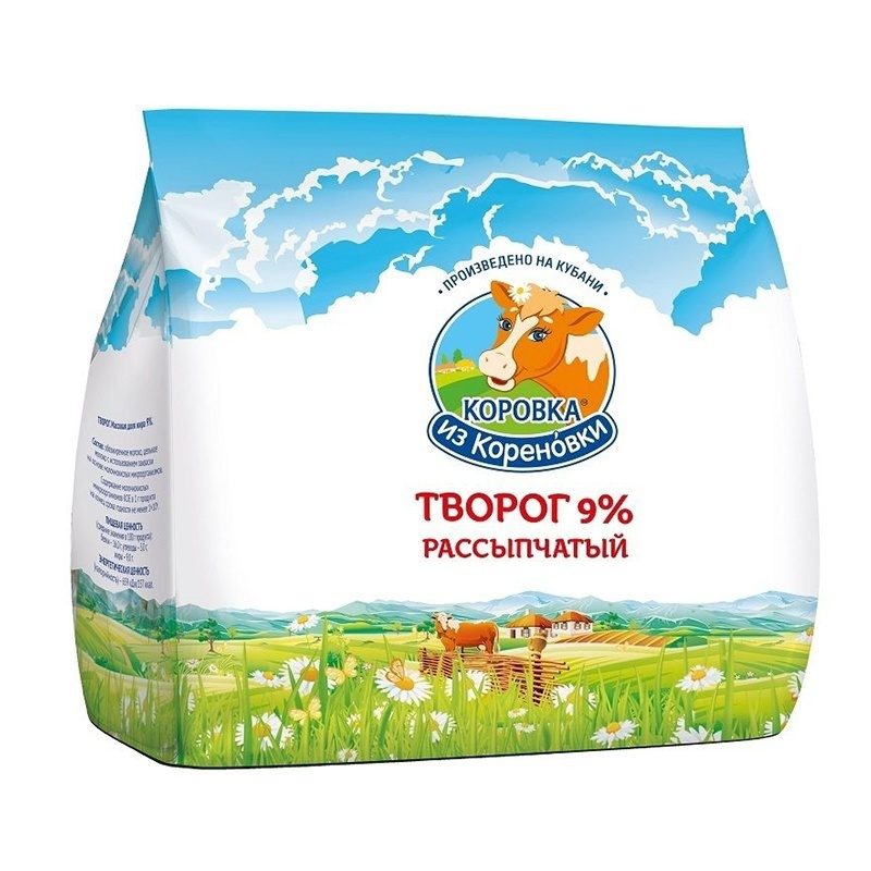 

Творог Коровка из Кореновки рассыпчатый 9% БЗМЖ 200 г