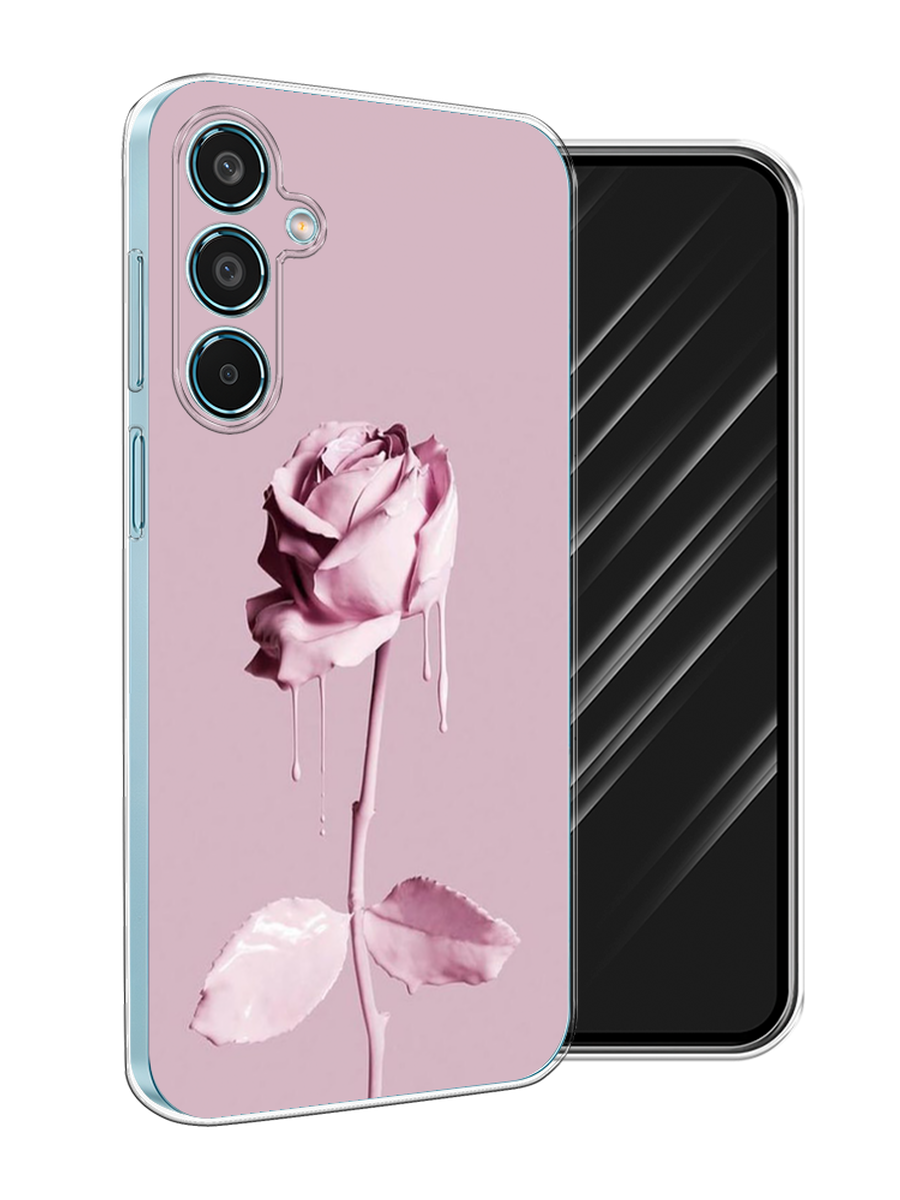 

Чехол Awog на Samsung Galaxy M35 "Роза в краске", Белый;розовый, 2110050-1