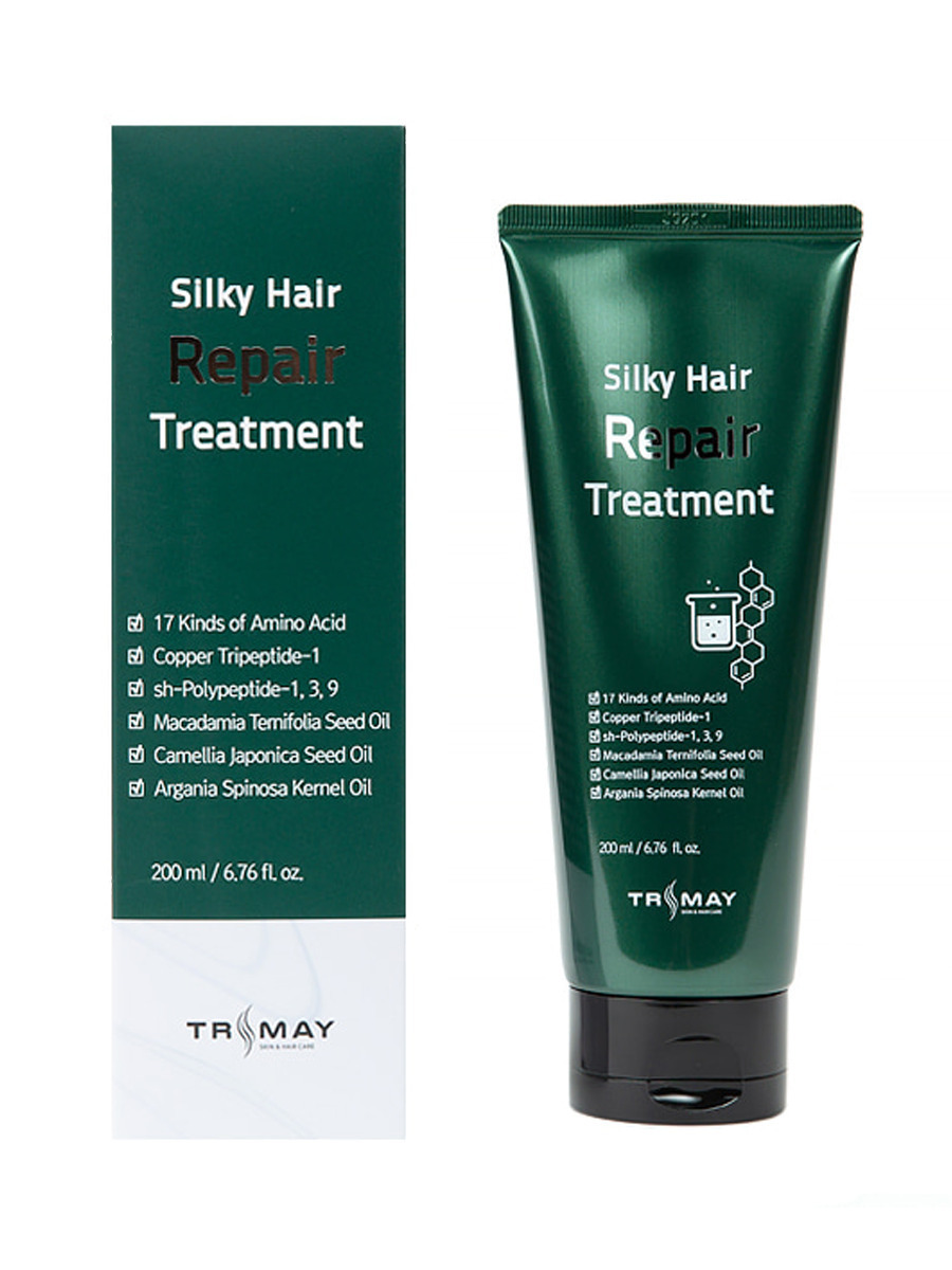 Маска-бальзам для волос с маслами Trimay Silky Hair Repair Treatment 200 мл trimay кремовая лифтинг маска для лица с пептидным комплексом 25