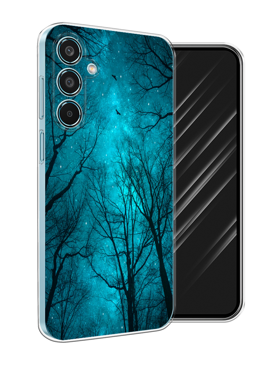 

Чехол Awog на Samsung Galaxy M35 "Сказочный лес", Черный;бирюзовый, 2110050-1
