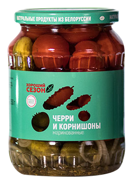 

Ассорти черри и корнишоны Хороший сезон 680 г
