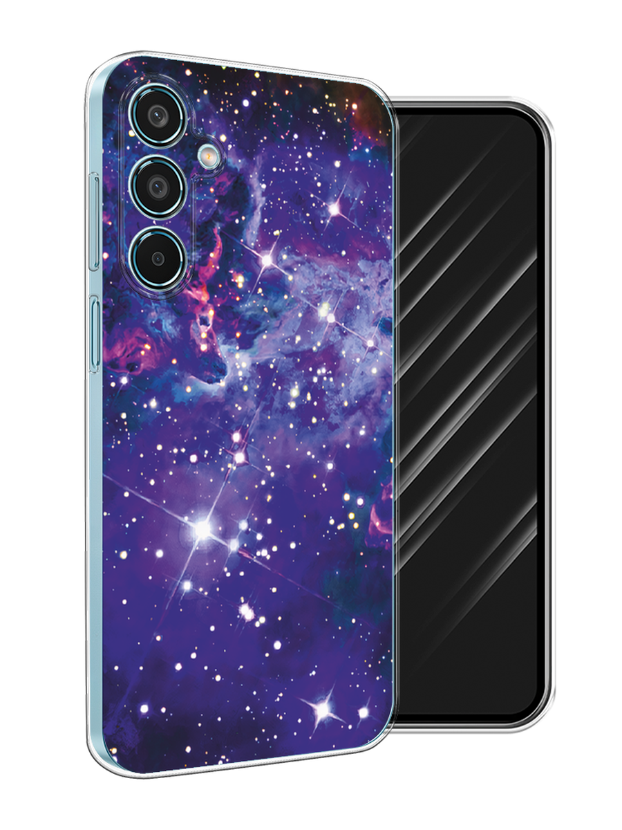 

Чехол Awog на Samsung Galaxy M35 "Яркая галактика", Фиолетовый, 2110050-1