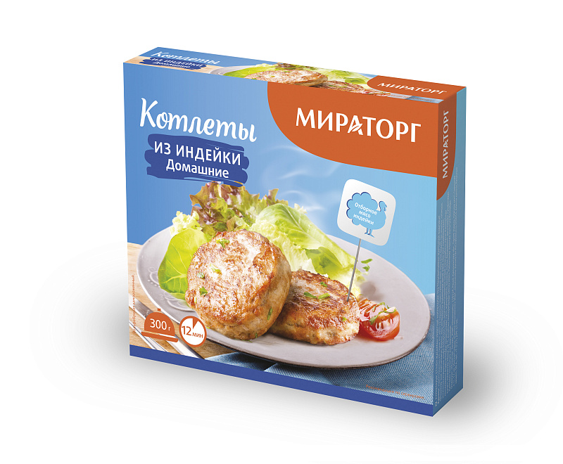 

Котлеты из индейки Мираторг Домашние замороженные 300 г