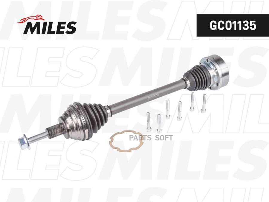 

MILES GC01135 Привод левый в сборе SKODA Octavia A7 1.6 (110 лс) МТ GC01135 1шт
