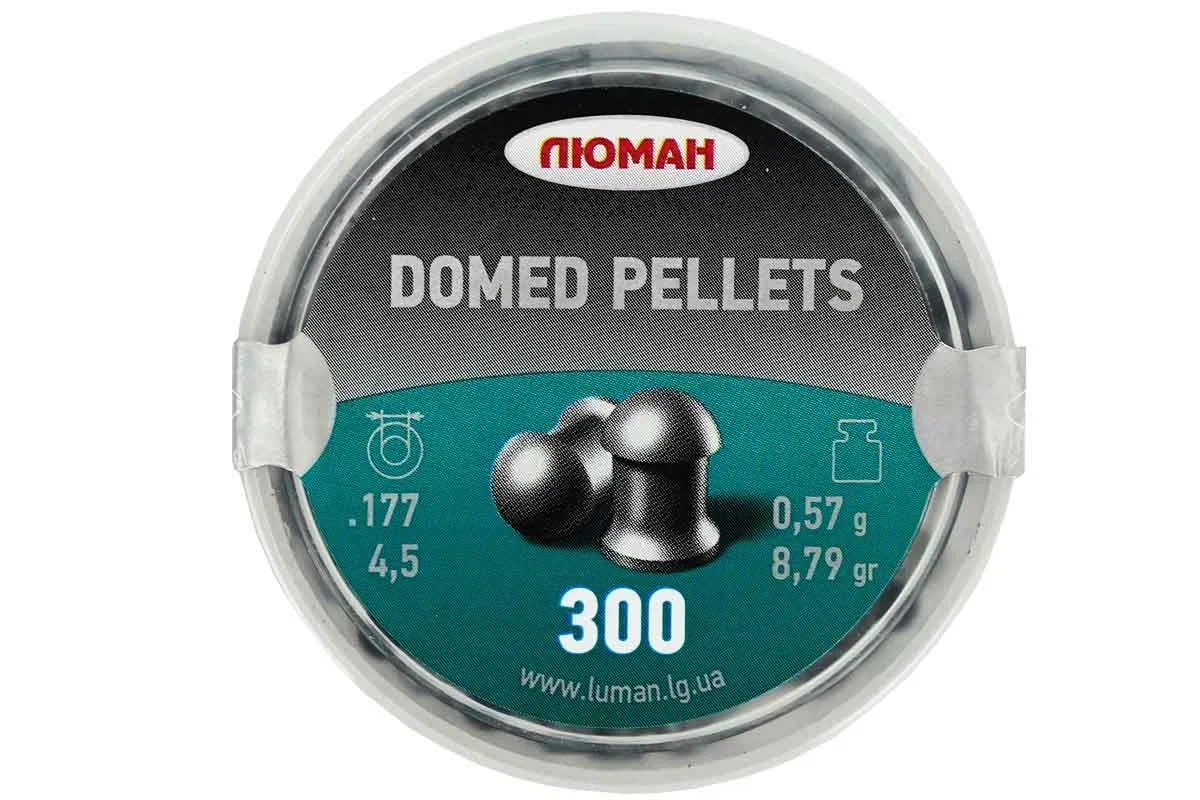 Пули для пневматики Люман Domed pellets 057 гр 45 мм 300 шт 470₽