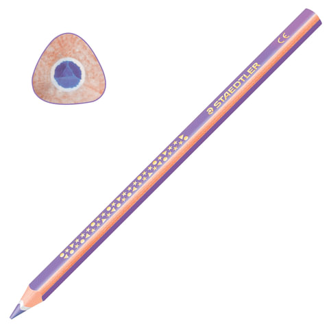 Карандаш цветной утолщенный Staedtler Noris club (d=4мм, 3гр, фиолетовый) (1284-6), 12шт.