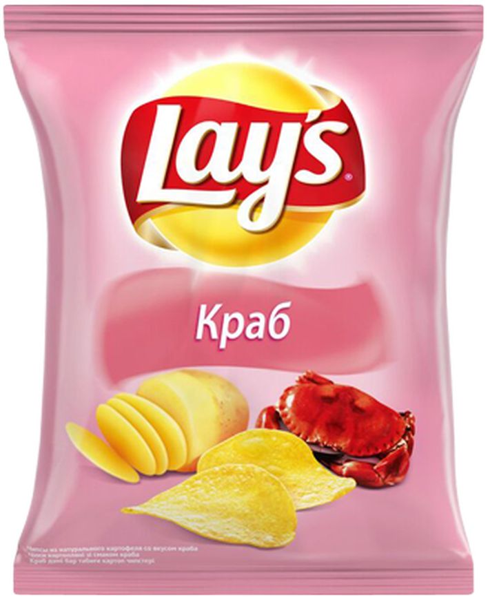 

Чипсы Lay's из натурального картофеля краб