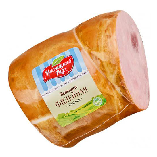 

Ветчина Мясницкий Ряд Филейная вареная +-500 г