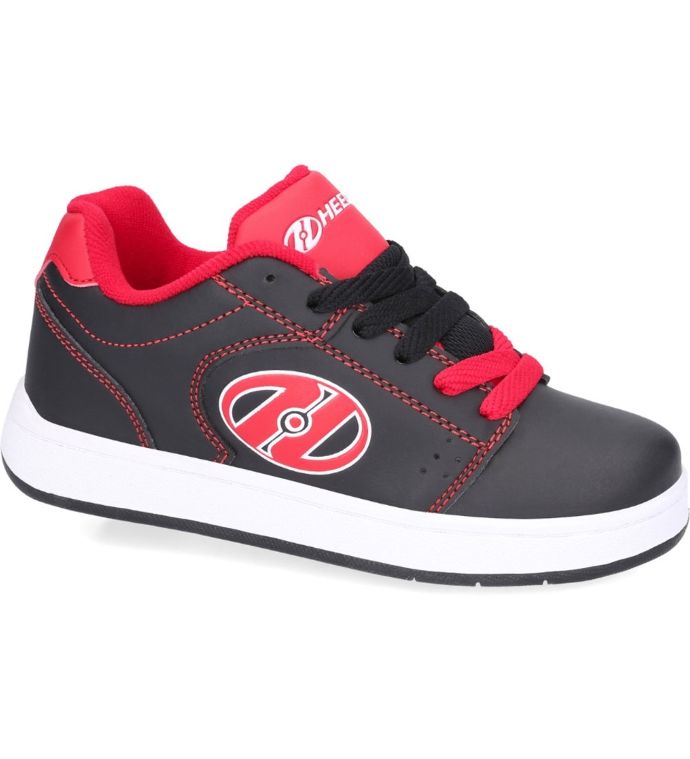 фото Роликовые кроссовки heelys hes10199 asphalt 1-wheel черные с красным, размер 4