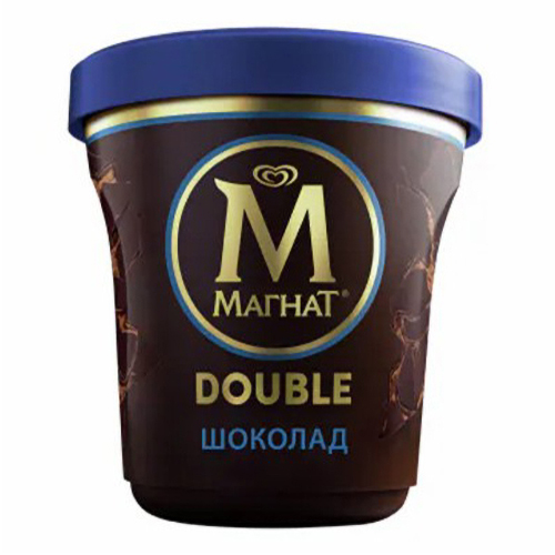 

Мороженое сливочное Магнат Double шоколад пинта 310 г