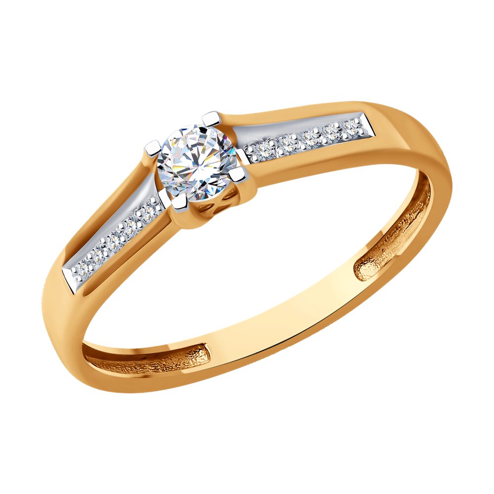 

Кольцо из красного золота с бриллиантом р. 17 Diamant 51-210-01740-1, 51-210-01740-1