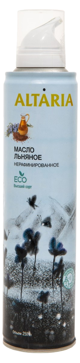 Льняное масло Altaria нерафинированное 250 мл