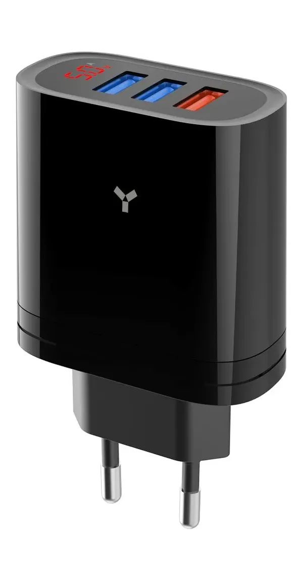 

Сетевое зарядное устройство AccesStyle Topaz 30W3A 3xUSB Black