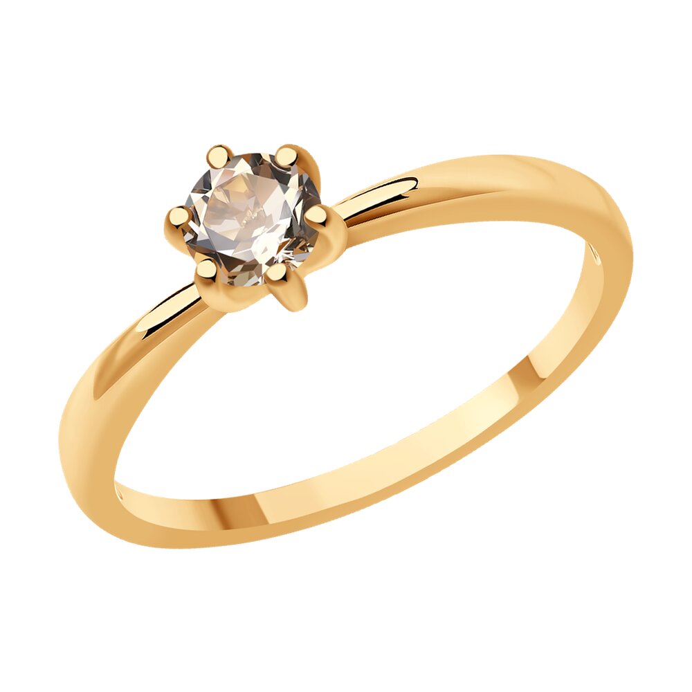 Кольцо из красного золота с морганитом р. 17 Diamant 51-210-01656-1