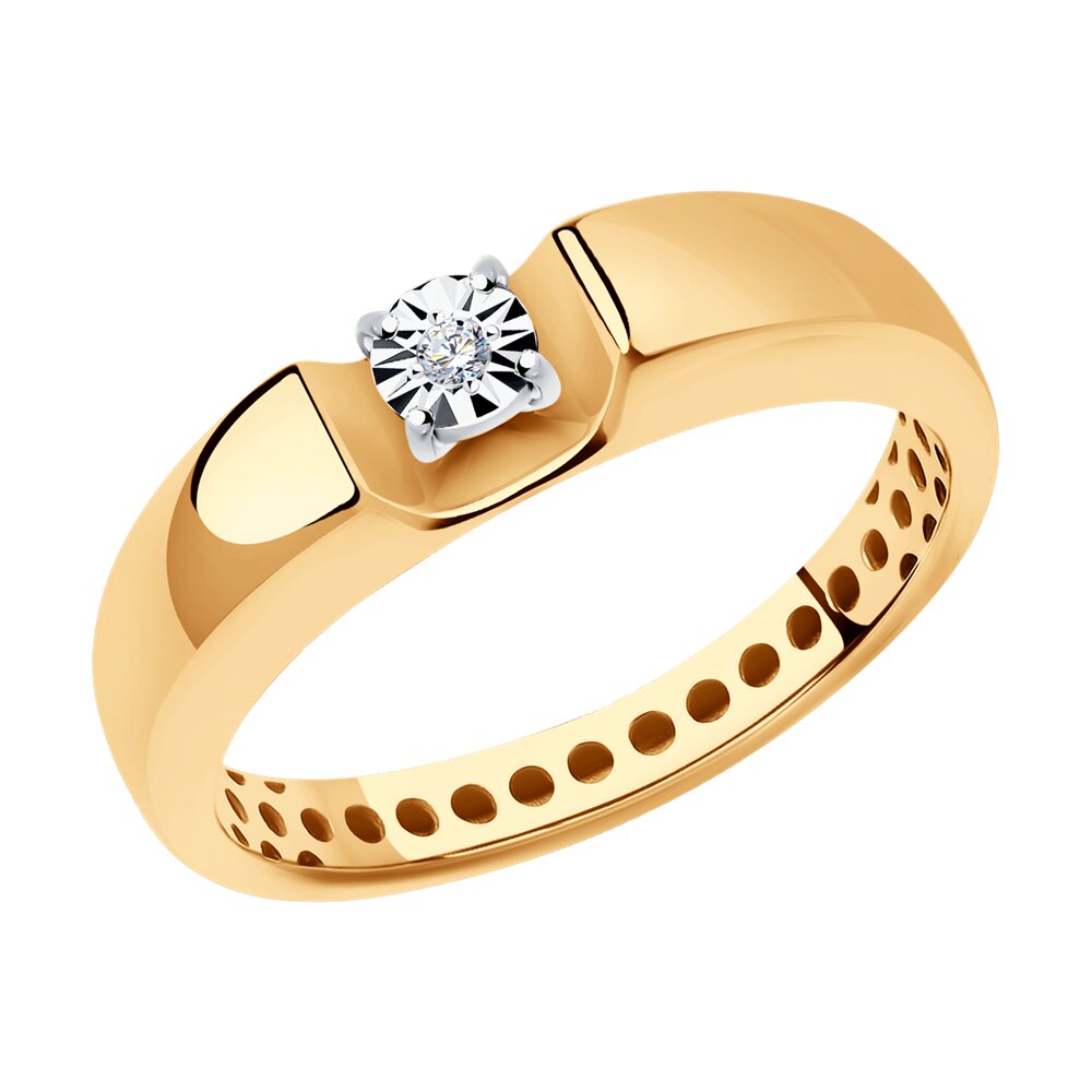 

Кольцо из золота с бриллиантом р. , Diamant 51-210-01532-1, 51-210-01532-1