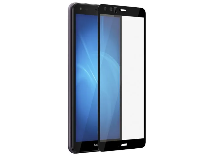 

Стекло закаленное DF для Nokia C01 Plus Full Screen Full Glue Black Frame nkColor-21, nkColor-21