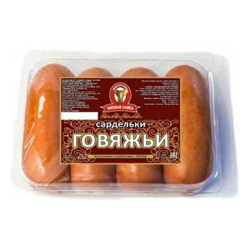 

Сардельки Мясная лавка Говяжьи вареные +-900 г