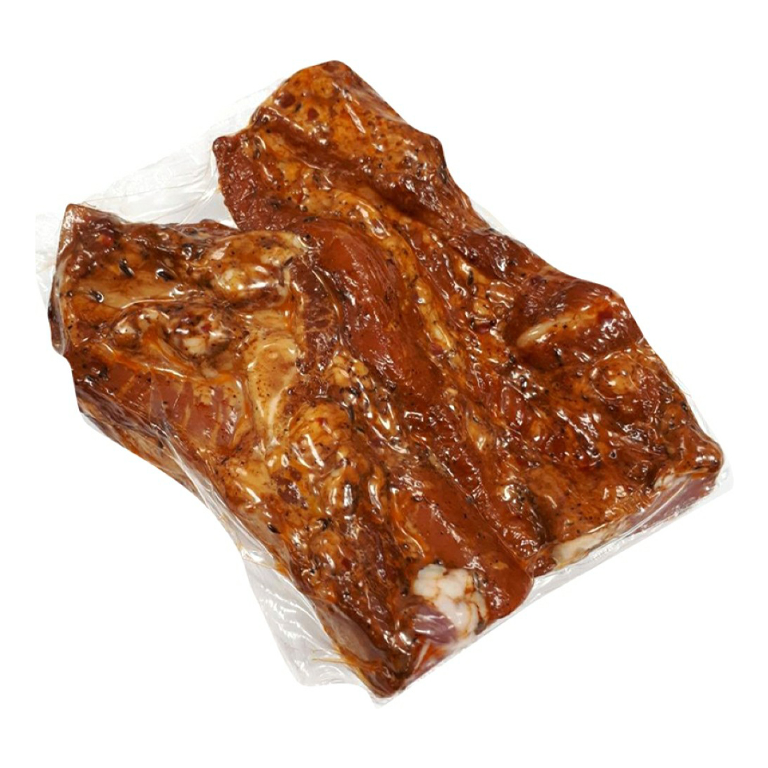 

Ребра свиные варено-копченые Мясная лавка Для пикника +-700 г