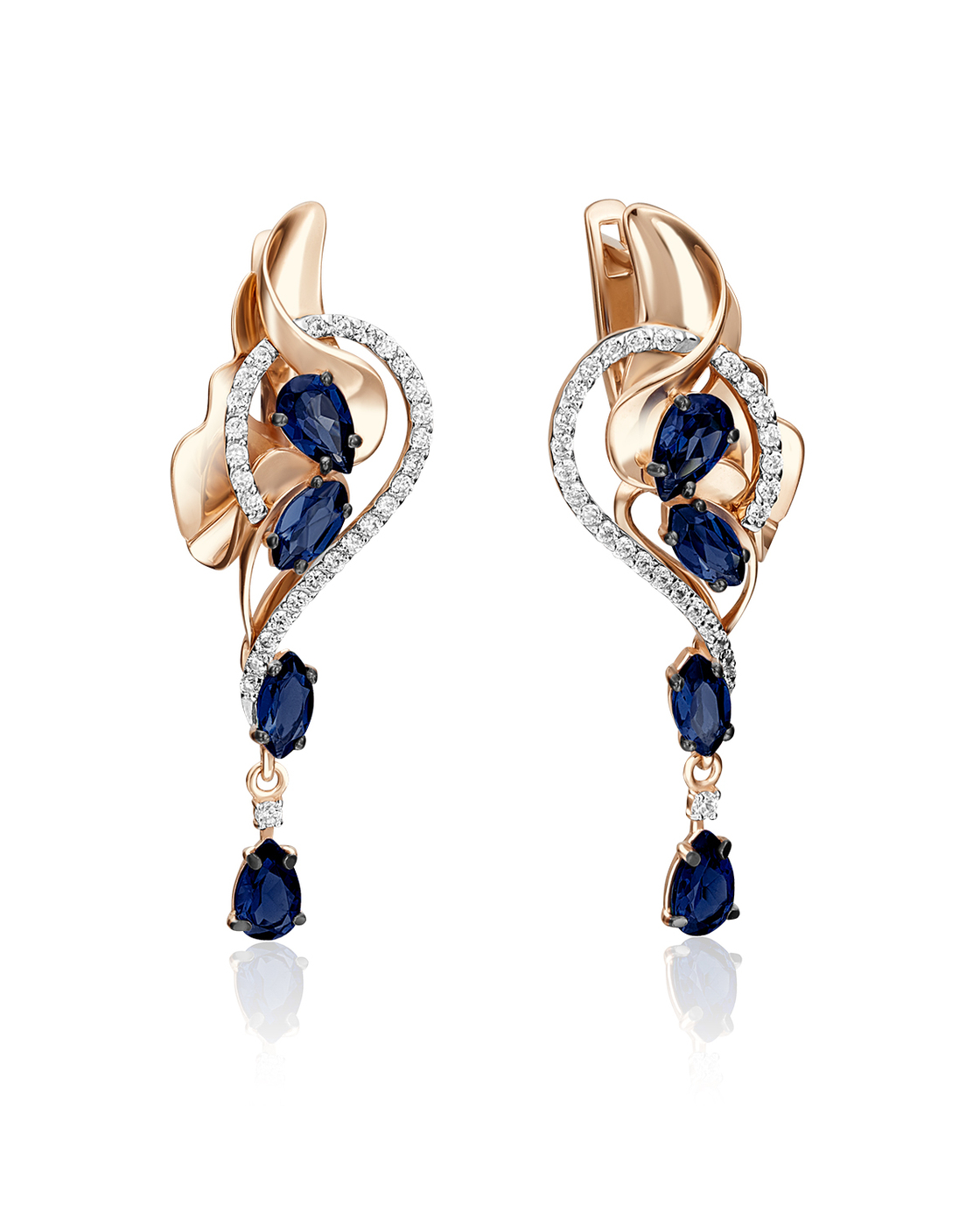 

Серьги из красного золота с бриллиантом PLATINA jewelry 02-4189-00-105-1110-30, 02-4189-00-105-1110-30