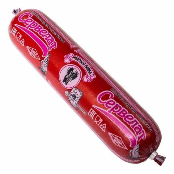 

Колбаса варено-копченая Мясная лавка Сервелат ГОСТ +-500 г