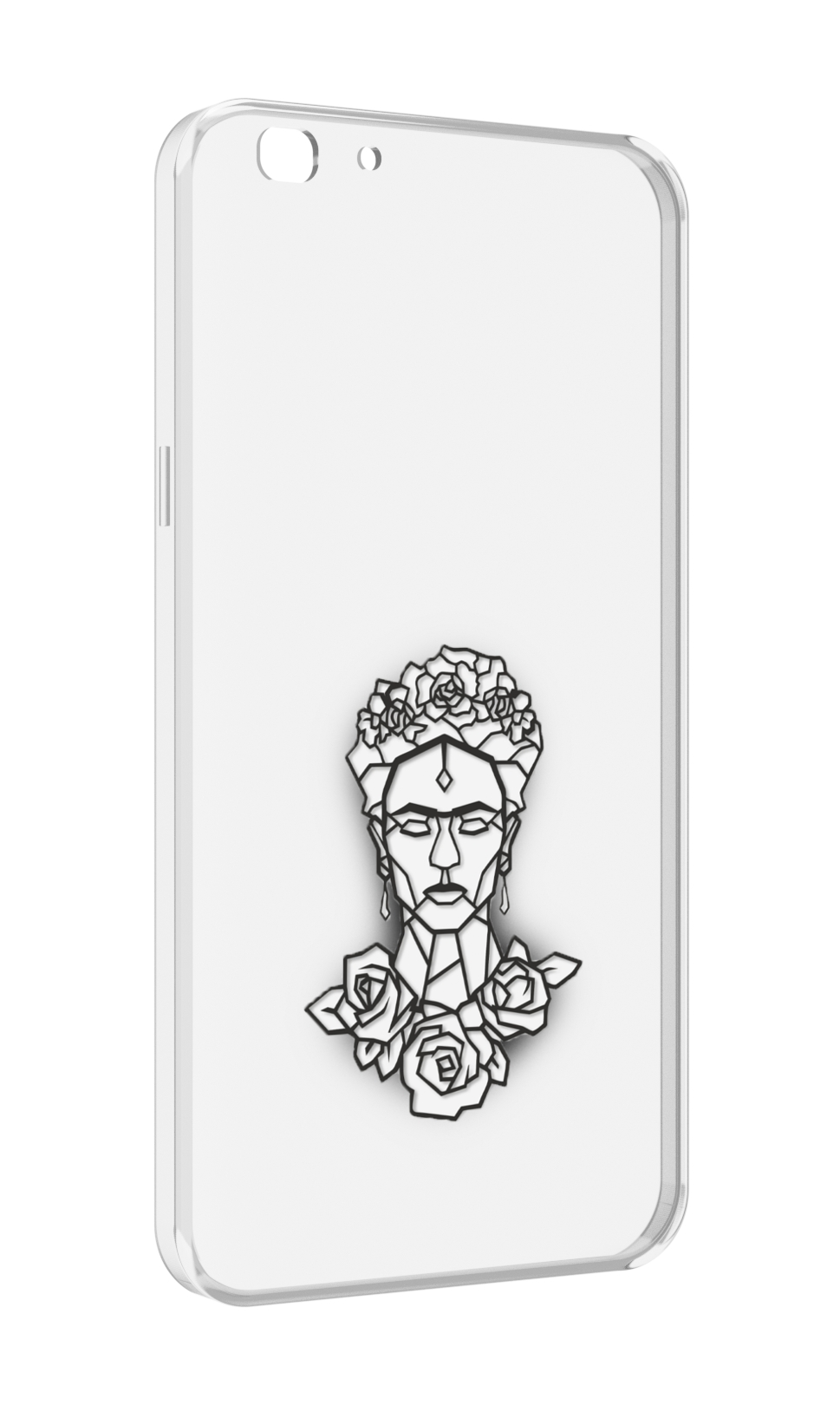 

Чехол MyPads девушка с цветами с гранями женский для Oppo A77/F3 (2017 год), Прозрачный, Tocco