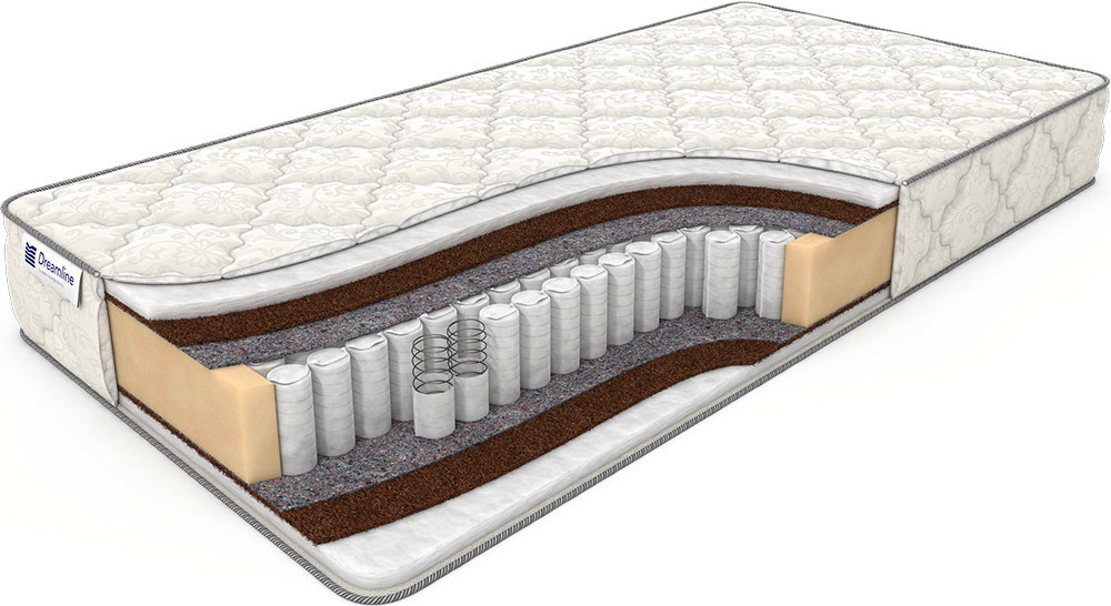 

Матрас Дримлайн Eco Holl Hard TFK 95х210х23, Белый, Eco Holl Hard TFK