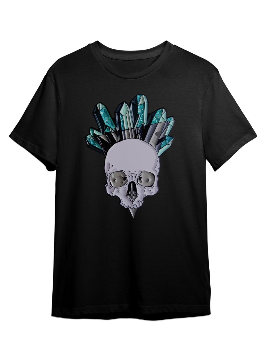 

Футболка унисекс СувенирShop Череп с кристаллами/Skull/Crystal 4 черная S (44-46), Черный, "Череп с кристаллами/Skull/Crystal" 4