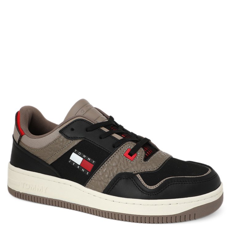 

Кеды мужские Tommy Hilfiger EM01135 черные 42 EU, Черный, EM01135