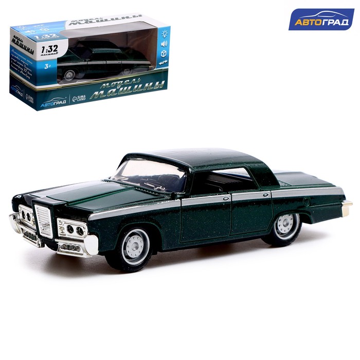 

Автоград Машина металлическая Muscle car, масштаб 1:32, свет и звук, инерция, цвет зелёный