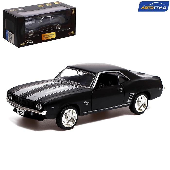 

Автоград Машина металлическая CHEVROLET CAMARO SS, 1:32, открываются двери, инерция