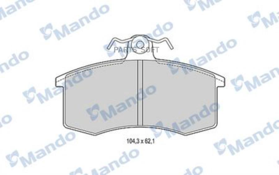 

Колодки Тормозные Ваз-2108 Передние (4шт.) Mando Mando арт. MBF015075