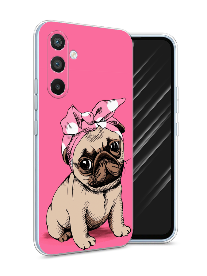 

Чехол Awog на Samsung Galaxy A54 "Dog Pin-Up", Розовый;бежевый, 2107750-2