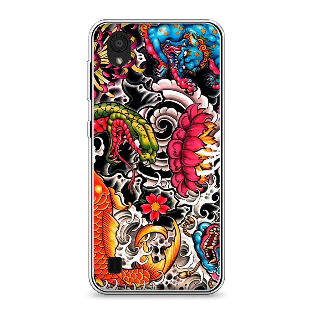

Чехол на ZTE Blade A5 (2019) "Японское искусство", Красный;оранжевый;голубой, 133050-4