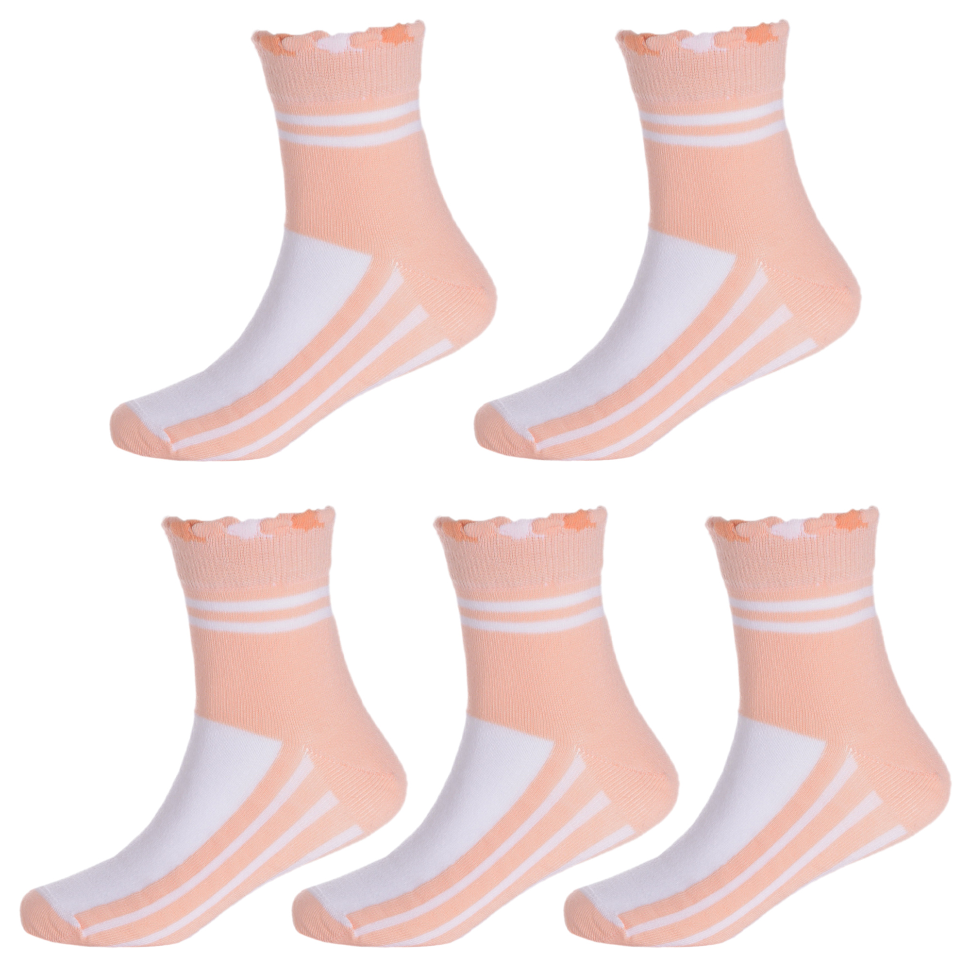

Носки детские LorenzLine 5-Л1-1 цв. оранжевый; белый р. 18-20, 5-Л1-1