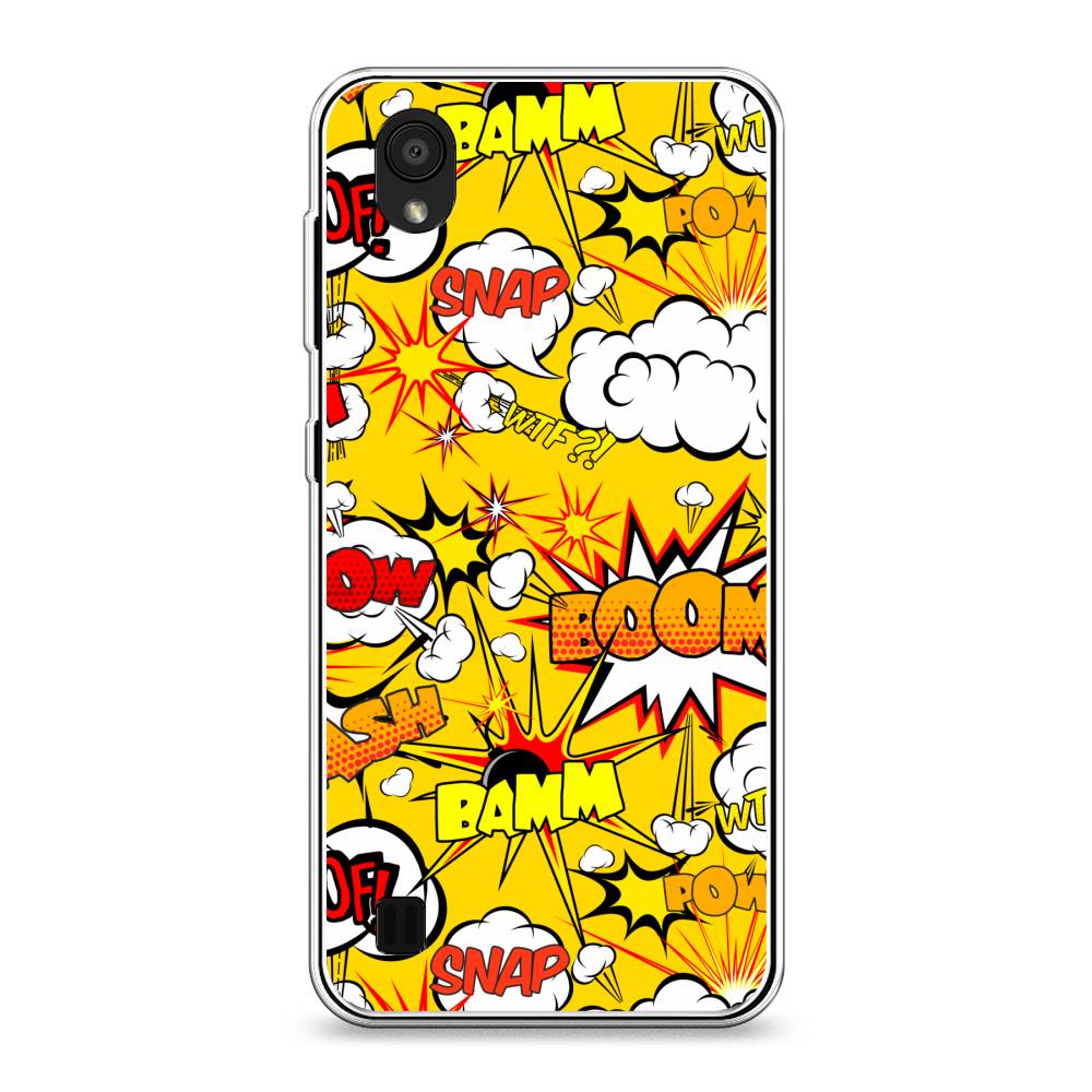 

Чехол на ZTE Blade A5 (2019) "Поп Арт эффекты", Желтый;белый;оранжевый, 133050-6