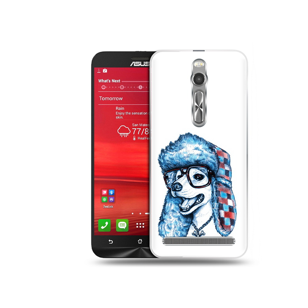 Чехол MyPads Tocco для Asus Zenfone 2 (ZE550ML) зимний пес (PT11329.657.362)