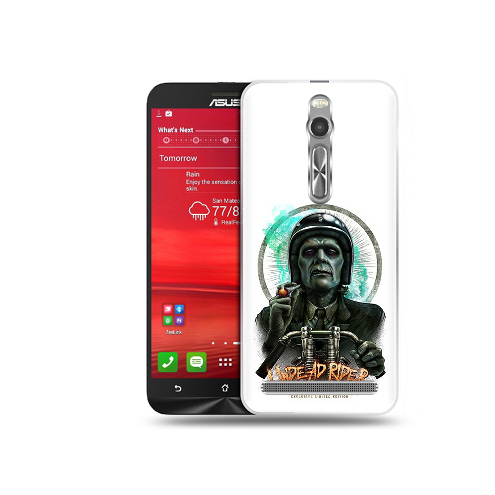 

Чехол MyPads Tocco для Asus Zenfone 2 (ZE550ML) зеленый мужчина с сигаретой на мотоцикле, Прозрачный, Tocco