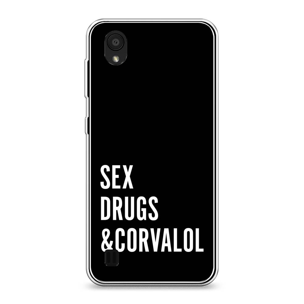 

Чехол на ZTE Blade A5 (2019) "Corvalol", Черный;серый;белый, 133050-6