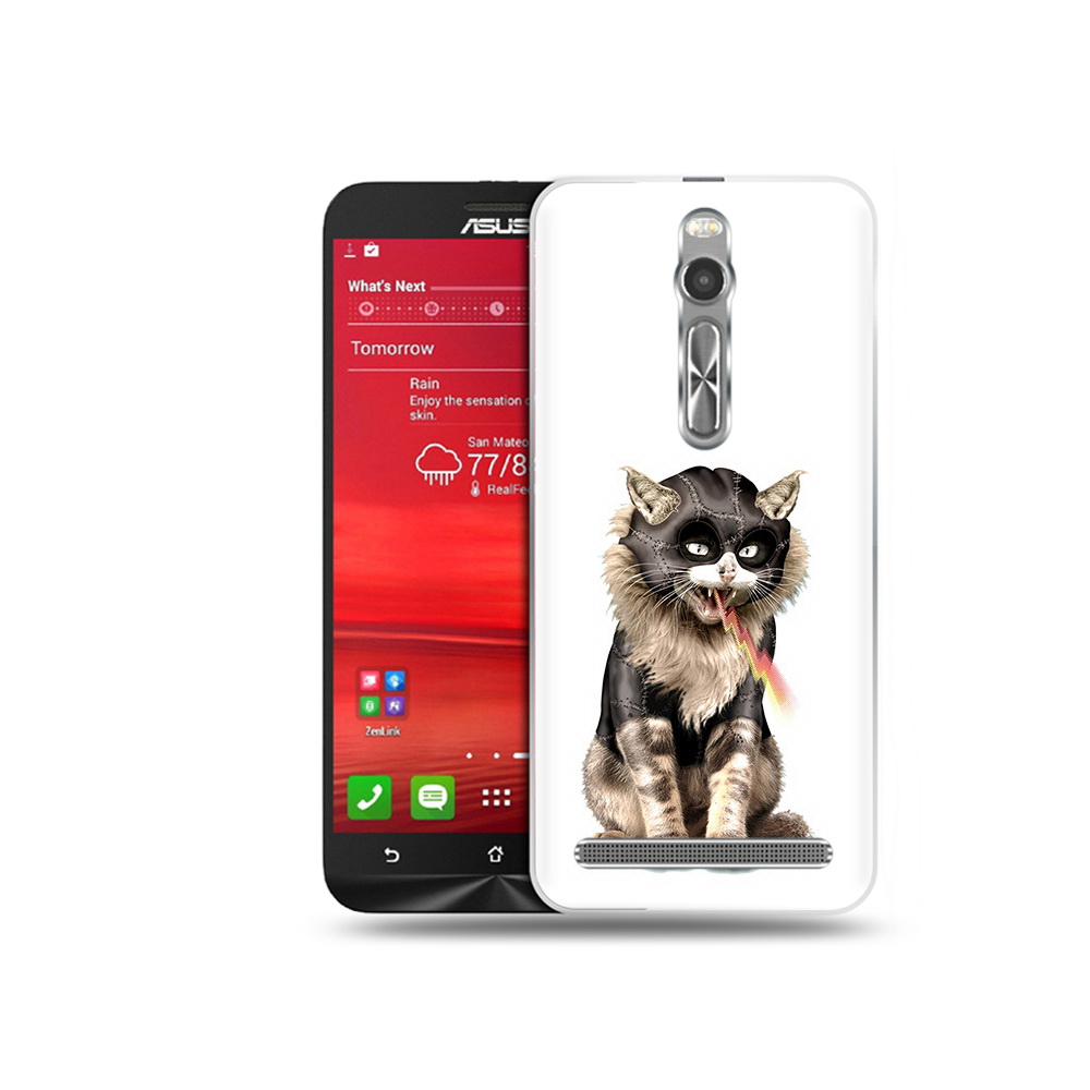 

Чехол MyPads Tocco для Asus Zenfone 2 (ZE550ML) дьяволский кот (PT11329.657.341), Прозрачный, Tocco