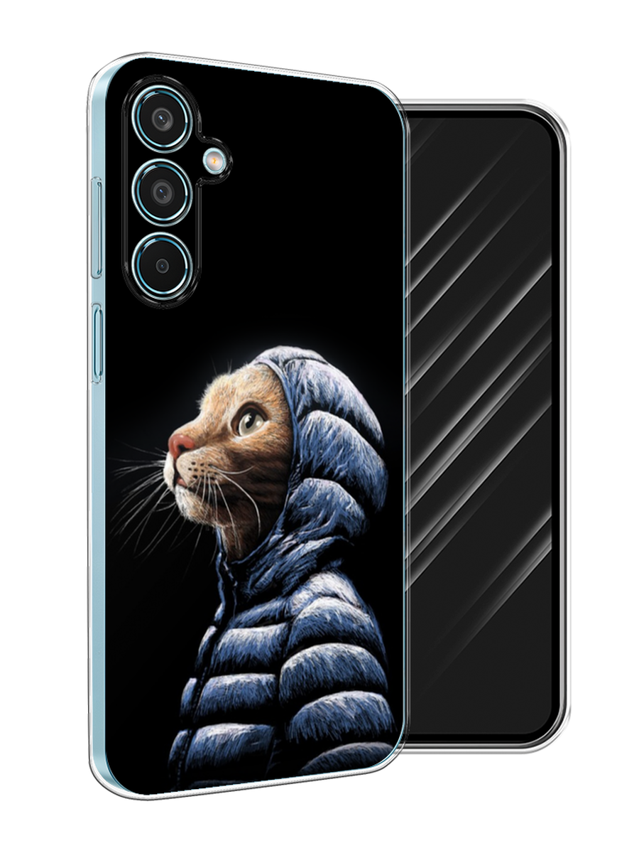 

Чехол Awog на Samsung Galaxy M35 "Кот в капюшоне", Черный;бежевый;синий, 2110050-1