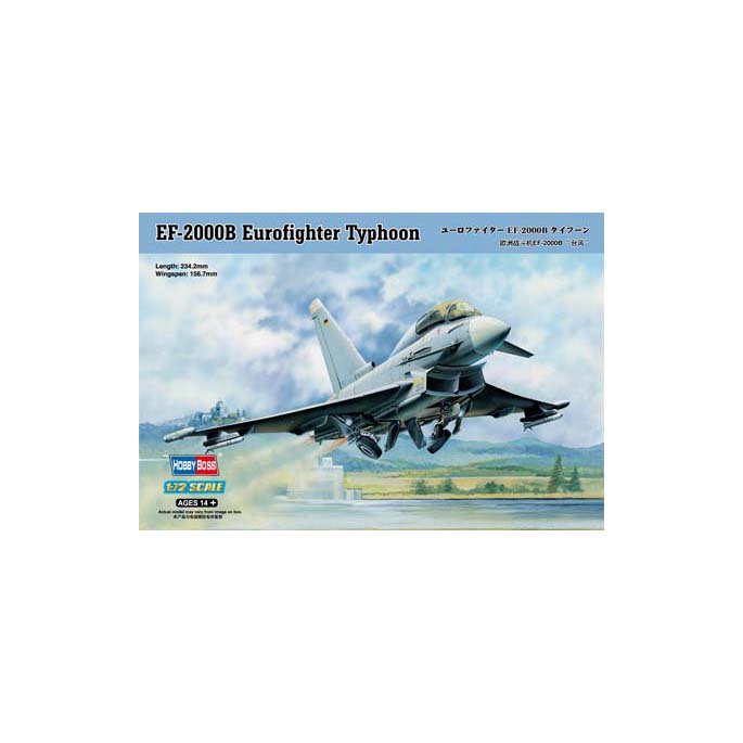 

Сборная модель HobbyBoss 1/72 Самолет EfF-2000B Eurofighter Typhoon 80265