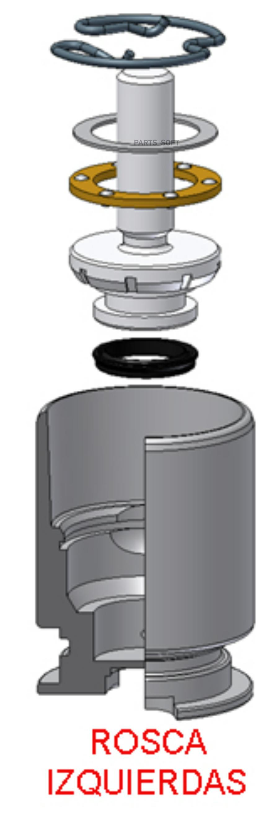 

Поршень суппорта заднего с механизмом Frenkit FK385103L левый; D38; Renault
