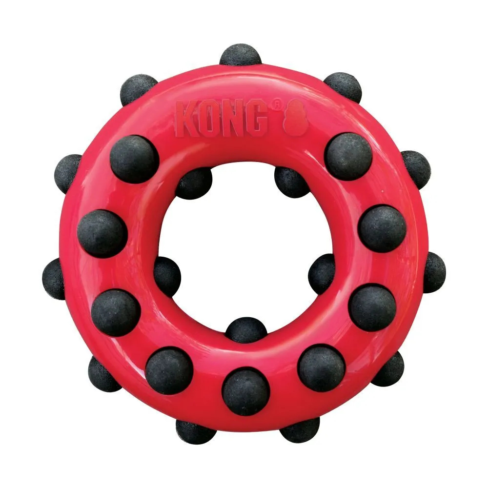 Жевательная игрушка для собак KONG Dotz кольцо большое, длина 15 см