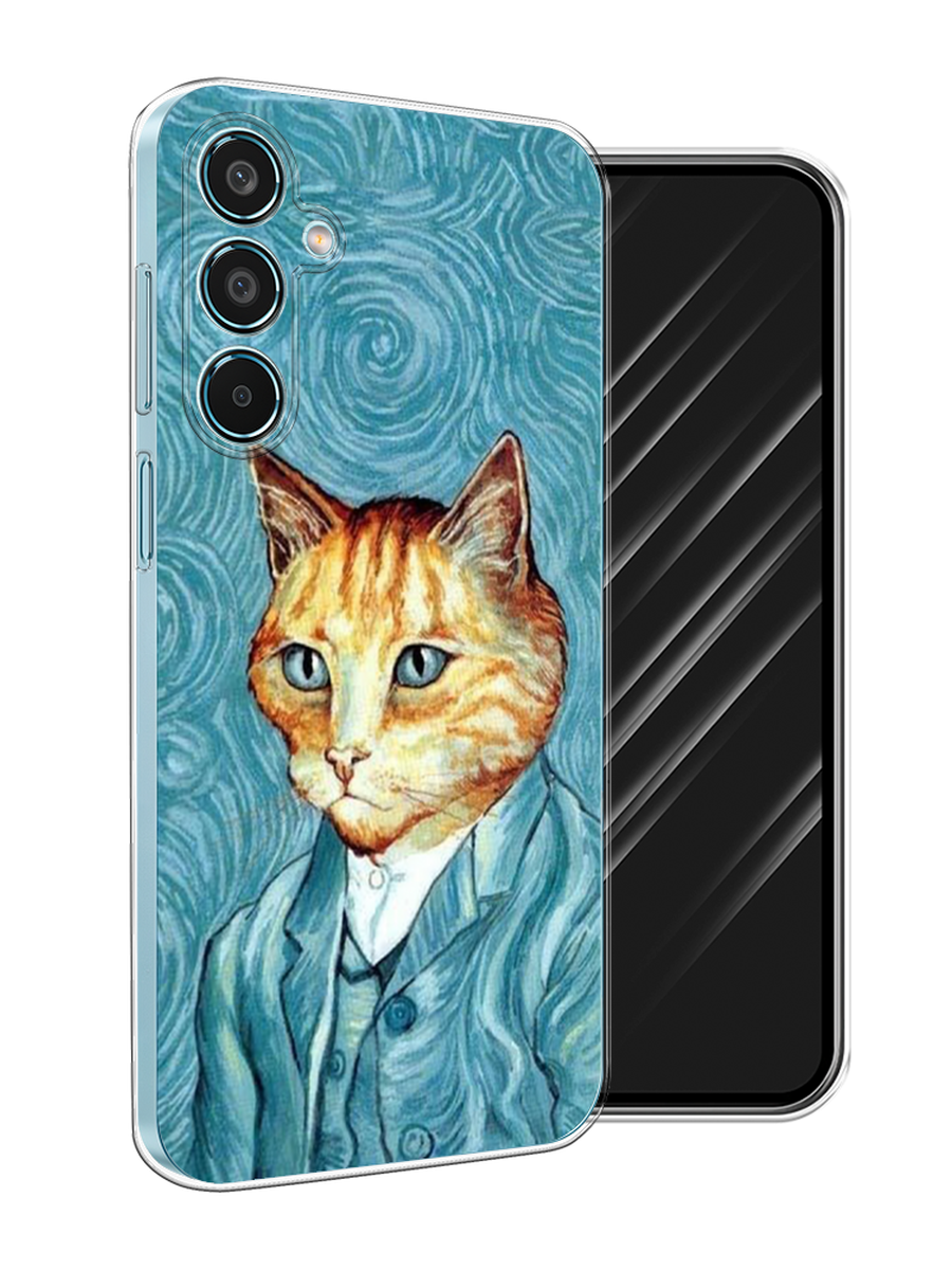 

Чехол Awog на Samsung Galaxy M35 "Кот Ван Гог", Голубой;коричневый, 2110050-1