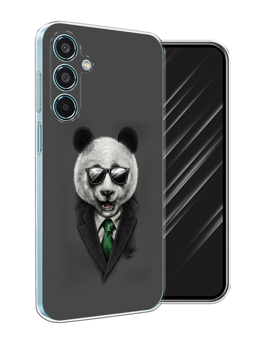 

Чехол Awog на Samsung Galaxy M35 "Деловая панда", Серый;зеленый, 2110050-1
