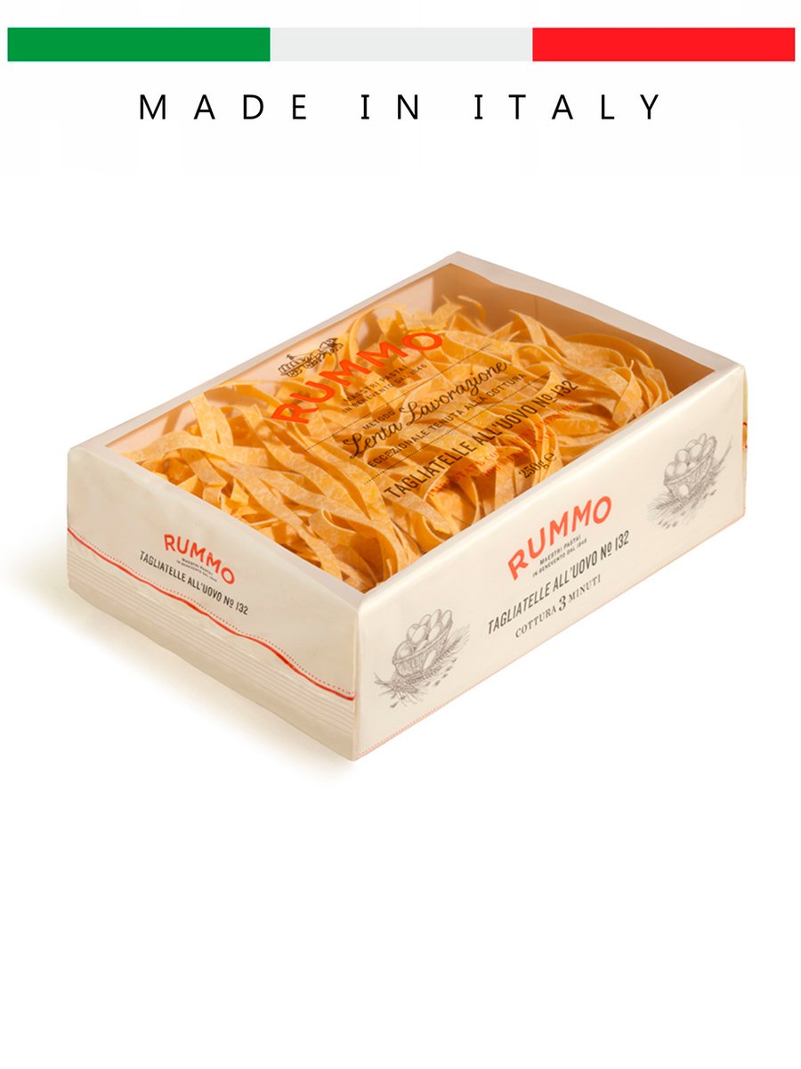 Паста макароны из тв.сортов пшеницы Rummo Гнезда TAGLIATELLE ALL UOVO N132 Италия, 250г