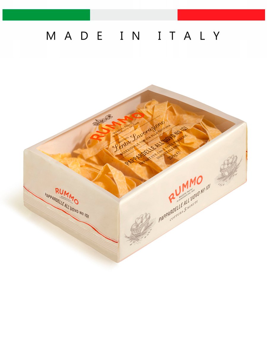 Паста макароны из тв.сортов пшеницы Rummo Гнезда PAPPARDELLE ALL UOVO N101 Италия, 250г