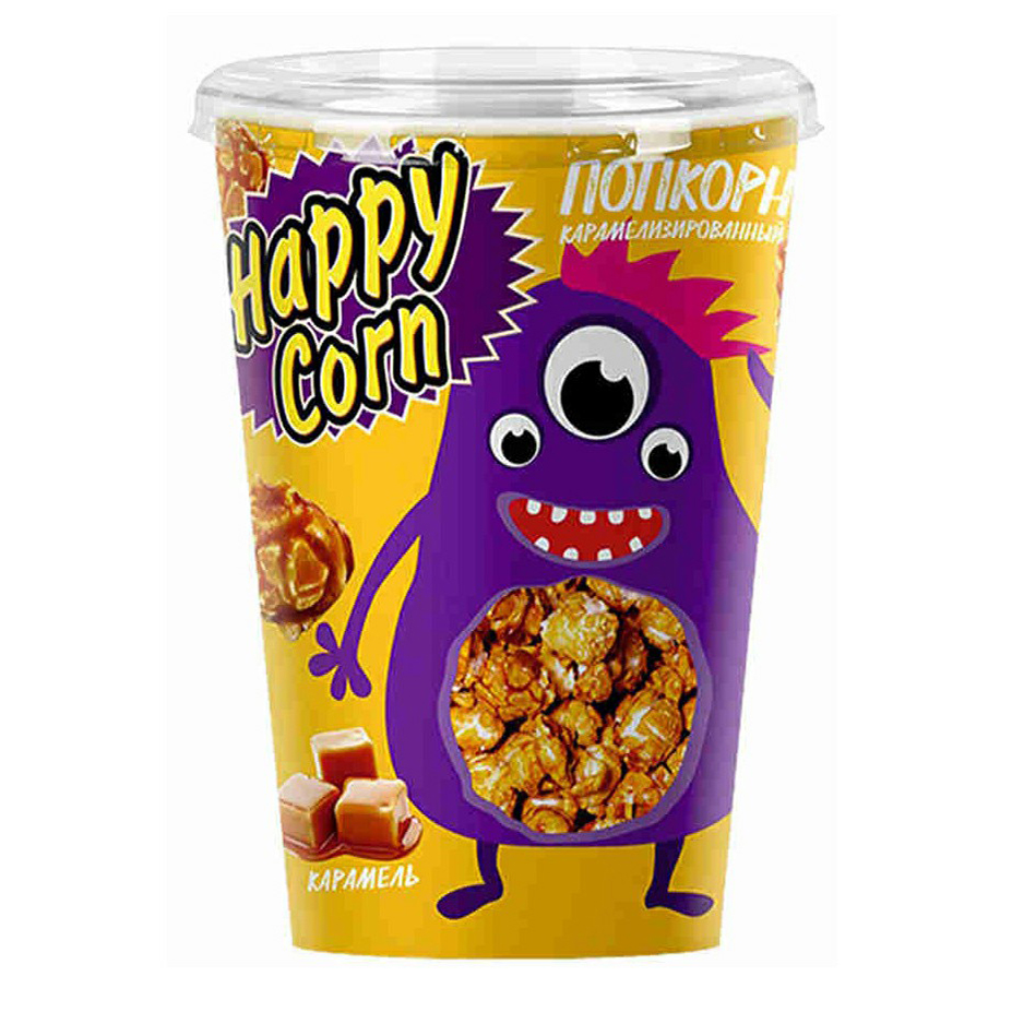 

Попкорн Happy Corn карамель 85 г