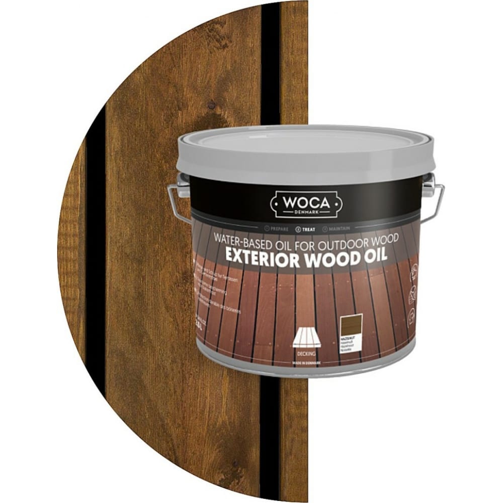 фото Woca масло exterior wood oil hazelnut (2.5l) лесной орех арт.618425